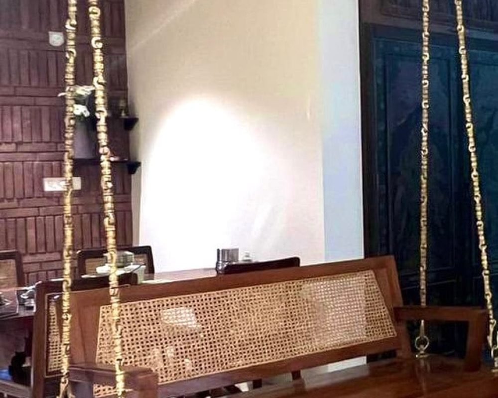 Bali Teakwood Swings with Rattan Weaves