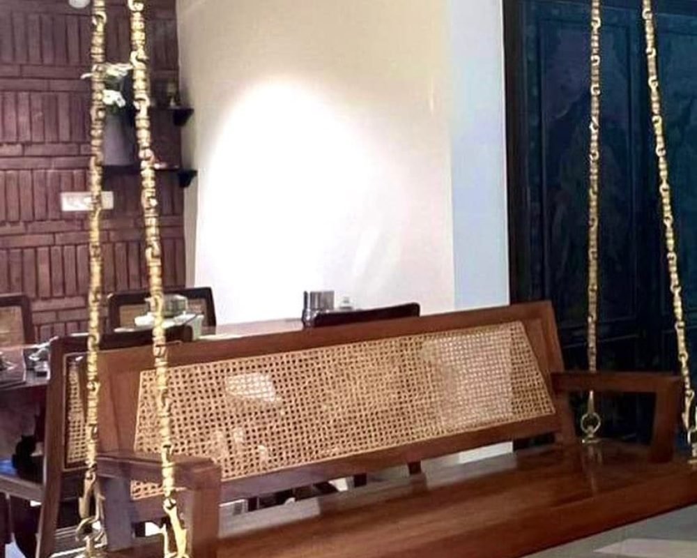 Bali Teakwood Swings with Rattan Weaves