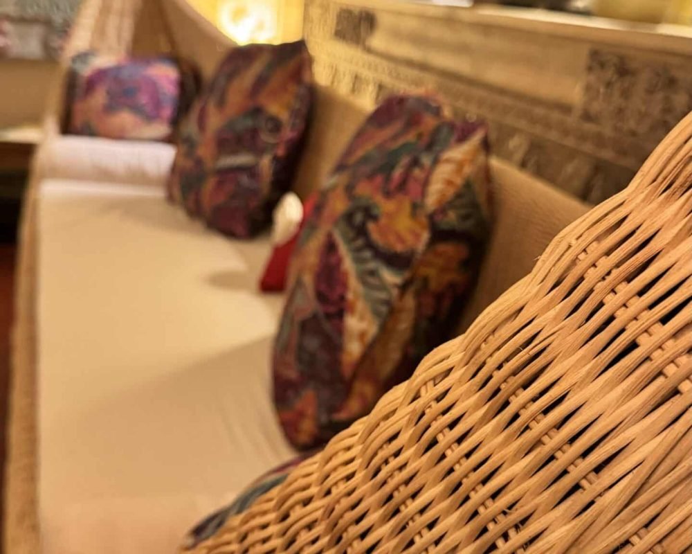 Catamaran Natural Cane Sofa