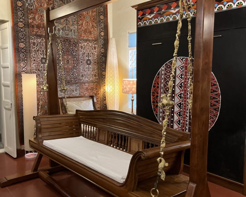 Kovalam Teakwood Swing with Stand