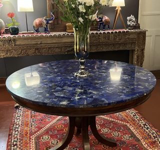Lapiz Lazuli Semi Precious Dining Table