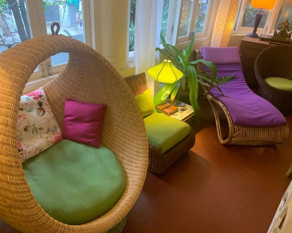 Natural Cane Hanging Baskets