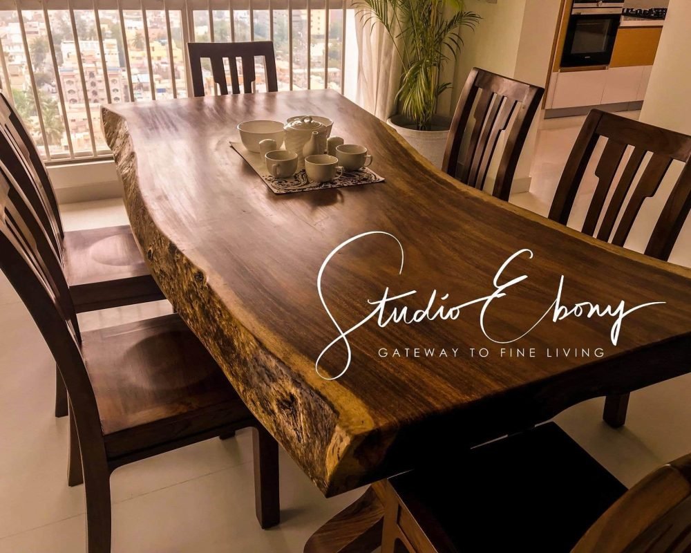 Natural Live Edge Dining Table