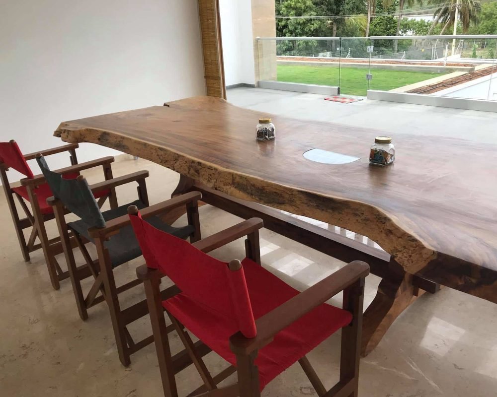 Natural Live Edge Dining Table