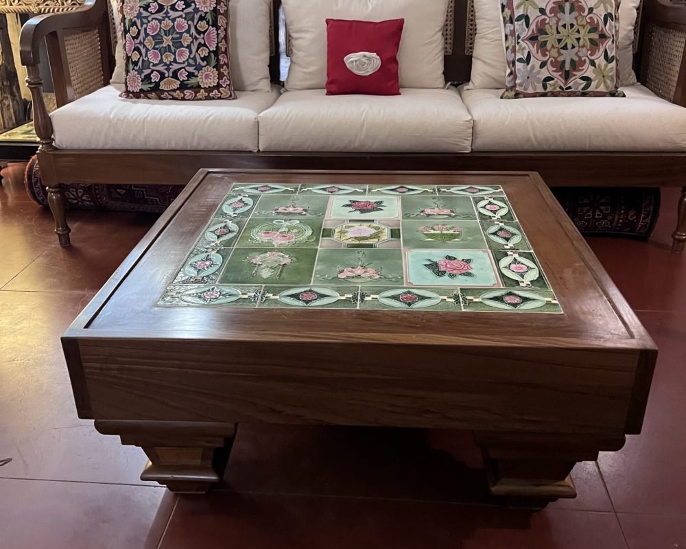 Suffren Teakwood Centre Table With Tiles