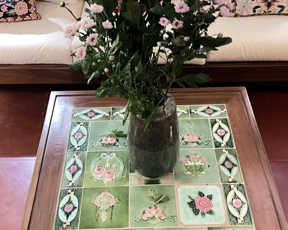 Suffren Teakwood Centre Table With Tiles