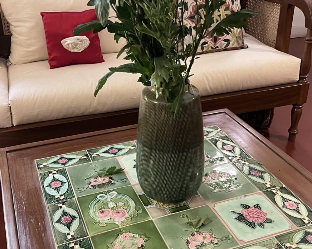 Suffren Teakwood Centre Table With Tiles