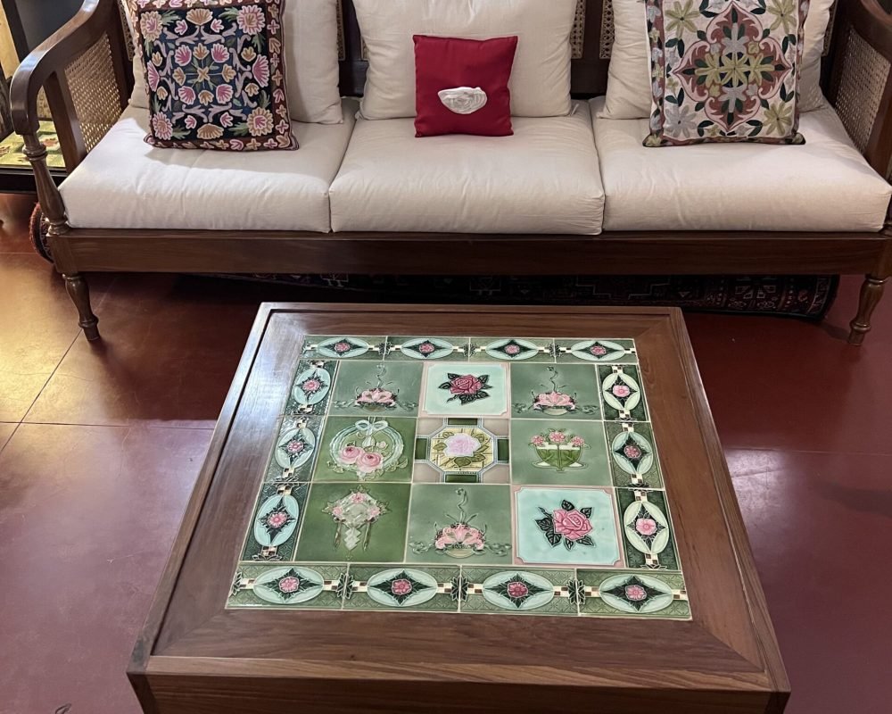 Suffren Teakwood Centre Table With Tiles