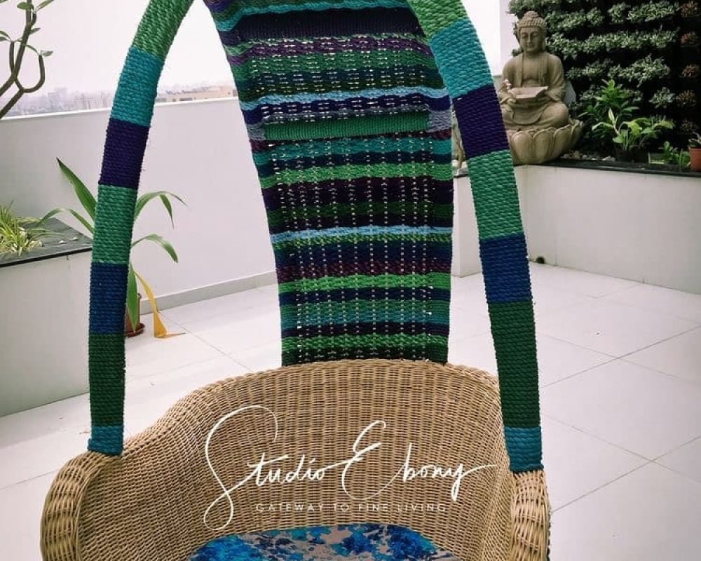 Textile Woven Cane Swing Furniture